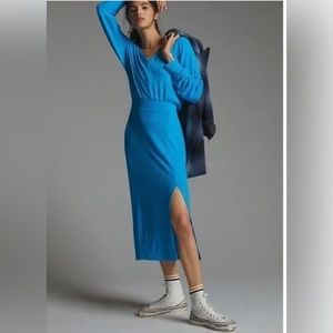 Anthropologie Daily Practice Barre Knit MIDI Dress
